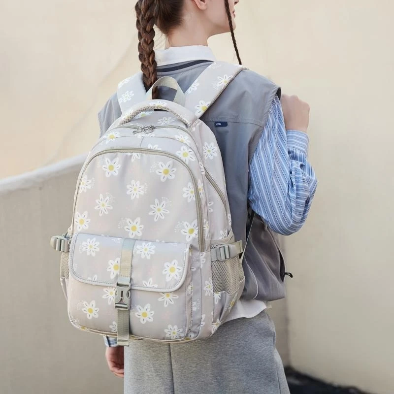 

F19F Large Capacity Student Middle School Backpack Rucksacks Laptop Bag