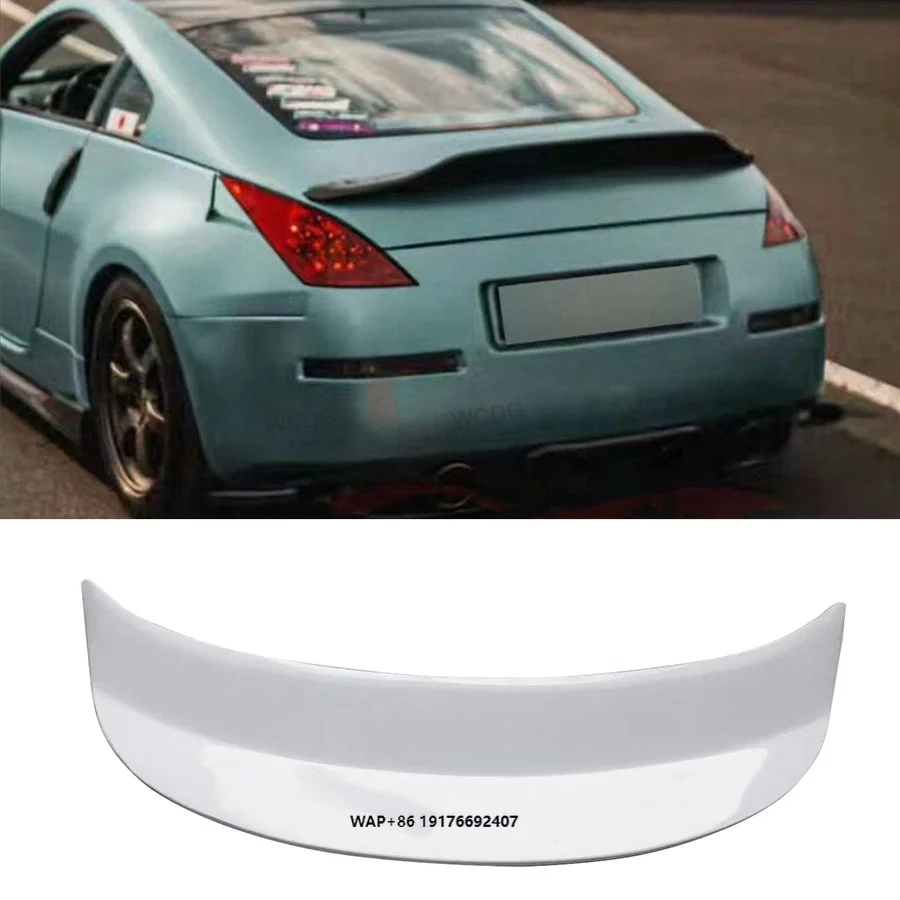 

ForNissan 350Z Z33 2002 -2008 AJT3 Style Carbon Fiber Rear Spoiler FRP Rear Trunk Lip Spoiler Duck Tail Wing Car Bodykit