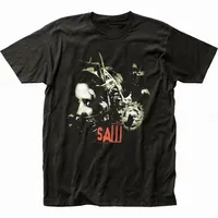 2025 Movie SAW Horror Head Torture T-shirt Women's Fashion T-shirt Retro Clothing Round Neck T-shirt Horror Harajuku Top