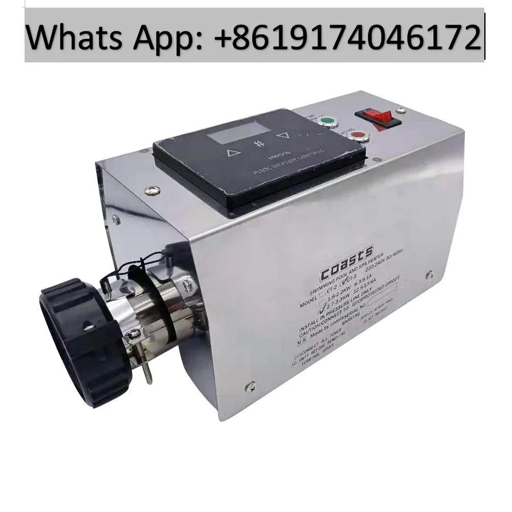 3KW 220V Pool Heater Electric Swimming Pool and SPA Bath Heating Tub Water Heater Thermostat 220V Swimming Pool Accessories