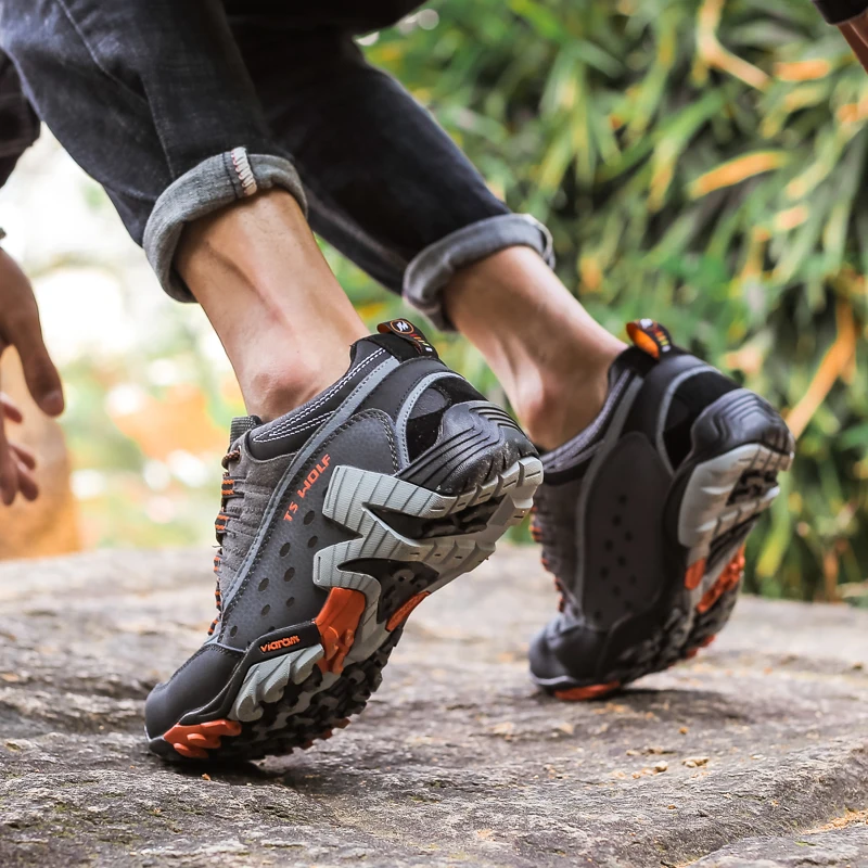 Zapatos de senderismo al aire libre para parejas, calzado deportivo de pesca para caminar, zapatos deportivos cómodos para correr, novedad de 2024