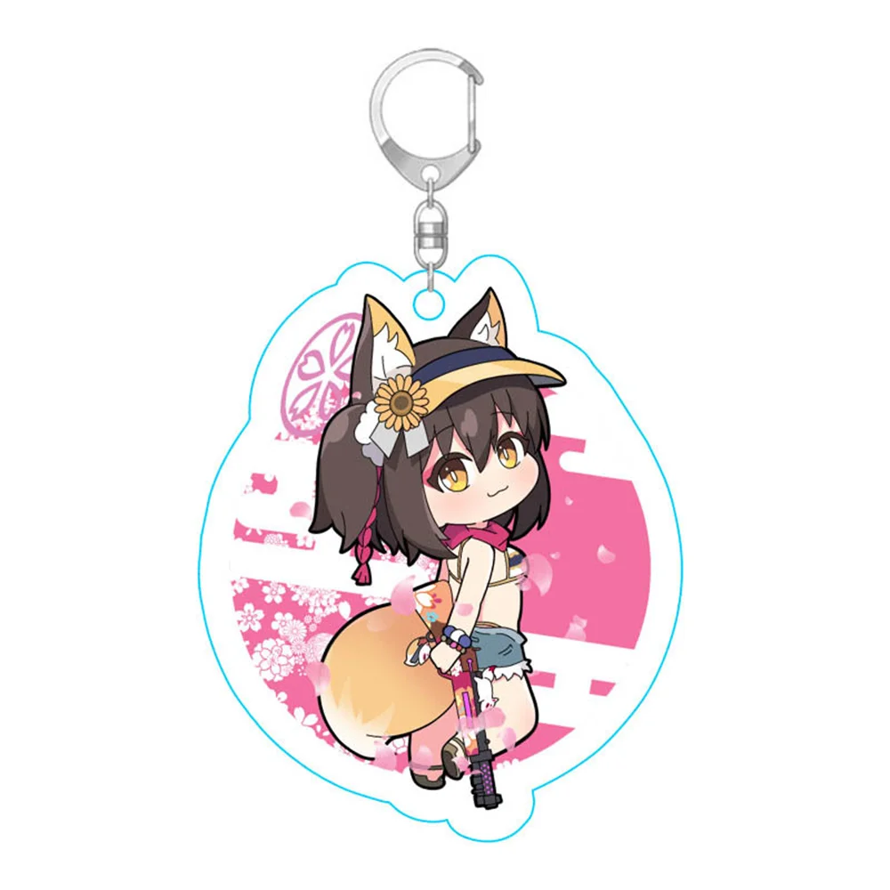 6cm Anime blau Archiv Schlüssel bund für Männer Kuromi Serika Izayoi Nonomi Anhänger Schlüssel ring Acryl Auto Schlüssel anhänger Schlüssel ring Party Geschenk