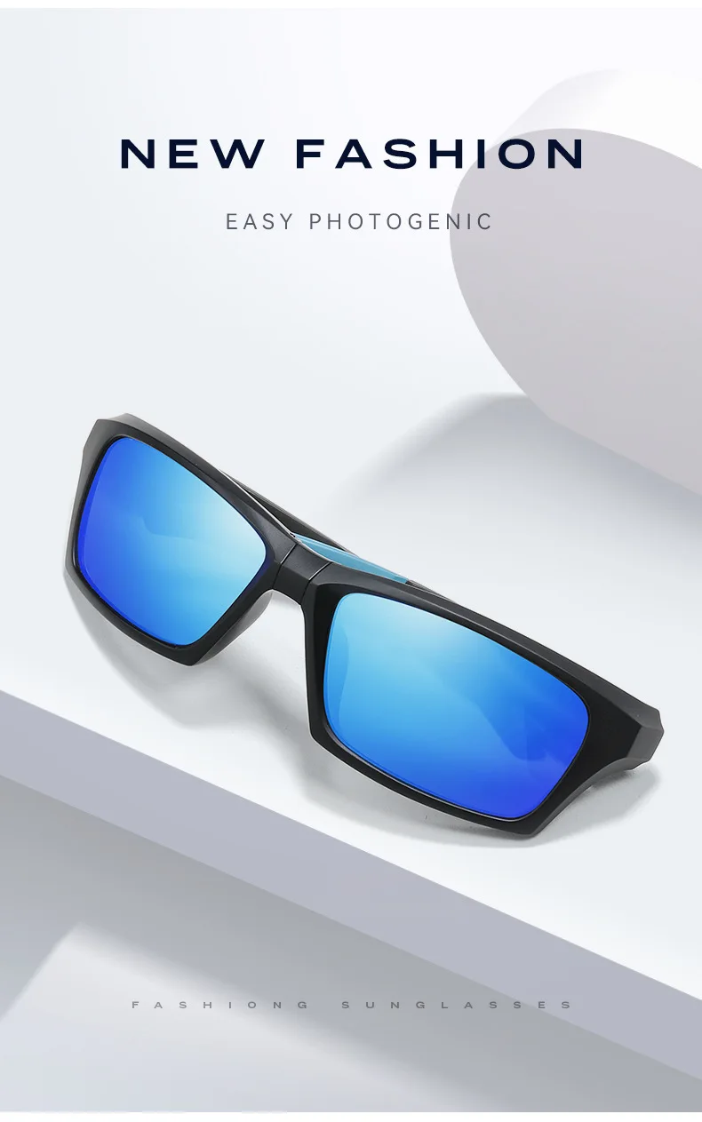 Neue Mode Polarisierte Sonnenbrille Männer Falten Quadrat Sonnenbrille Für Frauen Vintage Tragbare Falten Fahren Brillen Shades UV400 – Detail 4