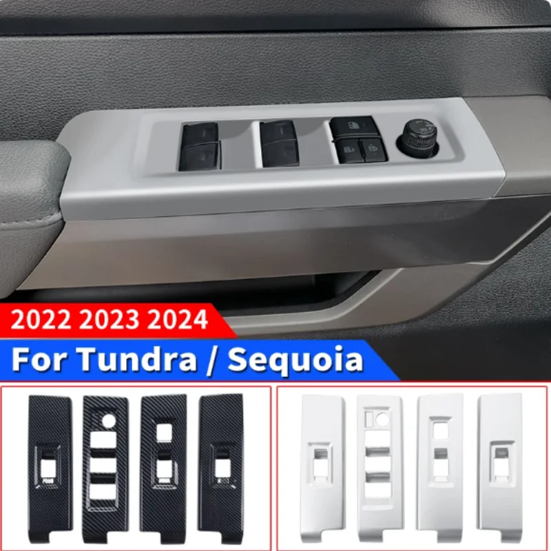 

For Toyota Tundra Sequoia 2022 2023 2024 Windows Control Panel Decoration Protective Sticker Interior Accessories Tuning