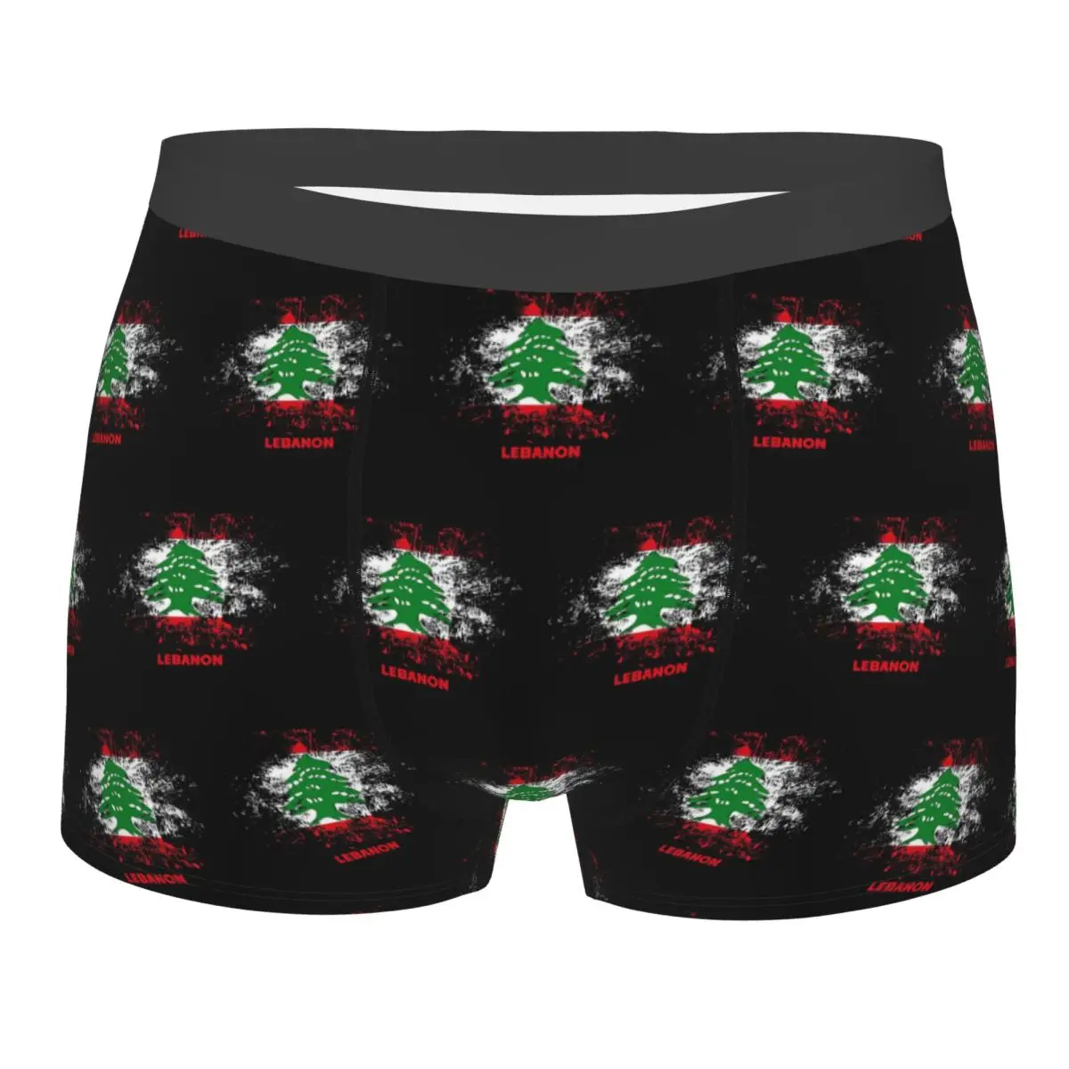 Boxer Underpants Shorts Lebanon Watercolor Lebanon Flag Lebanese Outfit Panties Male Ventilate Underwear for Man Boyfriend Gift