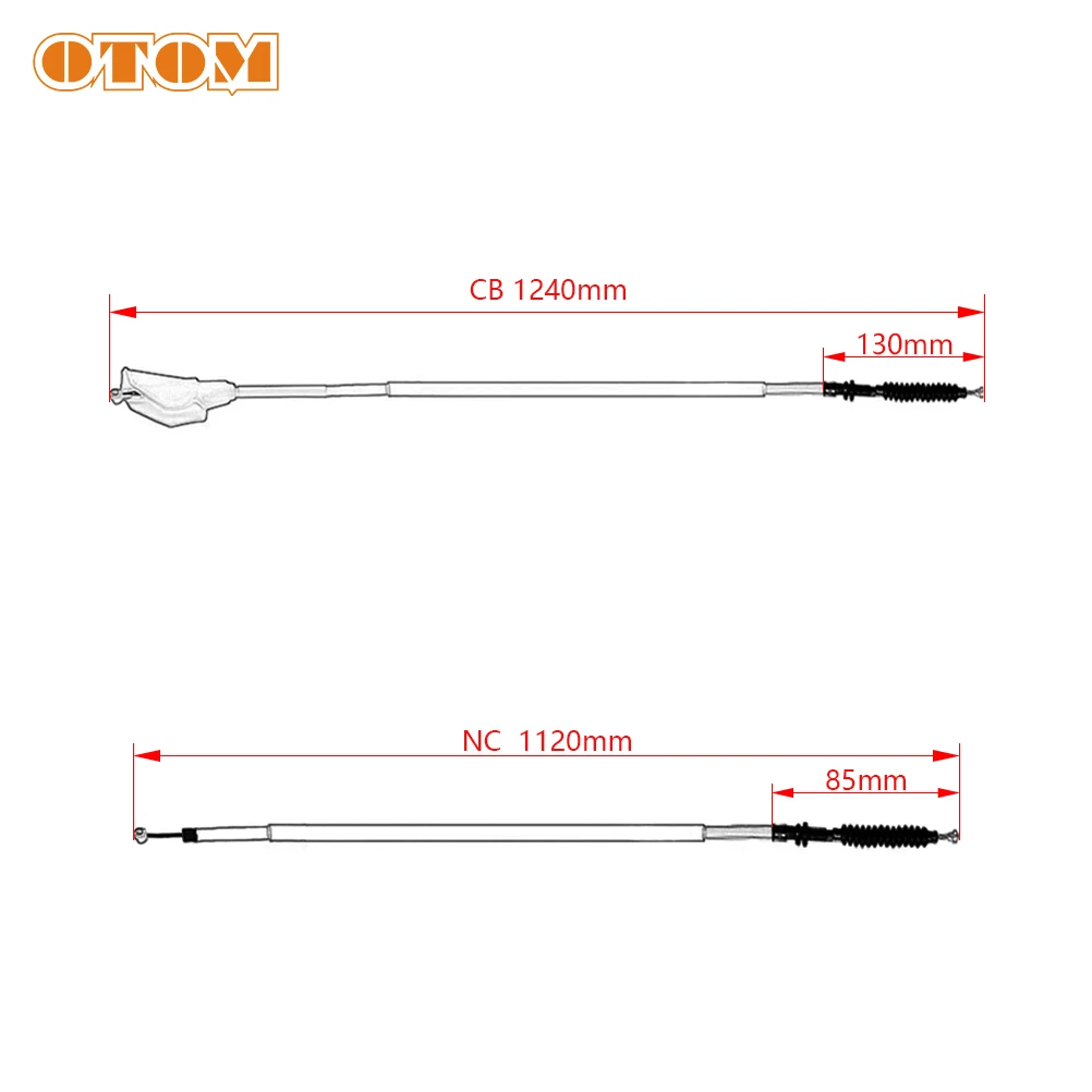 For ZONGSHEN NC CB Motorcycle Clutch Cable Wire 316 Stainless Steel Core Low Damping NC250 NC300 NC450 CB250-F CB250D-G Engine