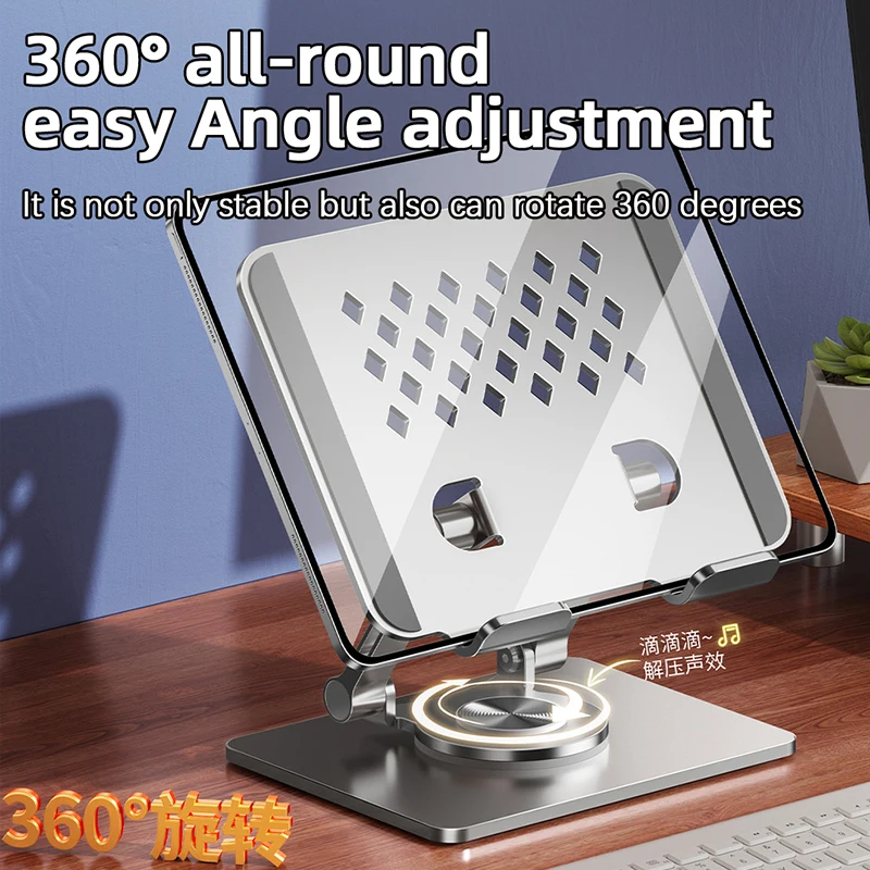 Tablet computer stand, rotating folding and elevating stand, hollow cooling stand, multi-functional mobile phone stand