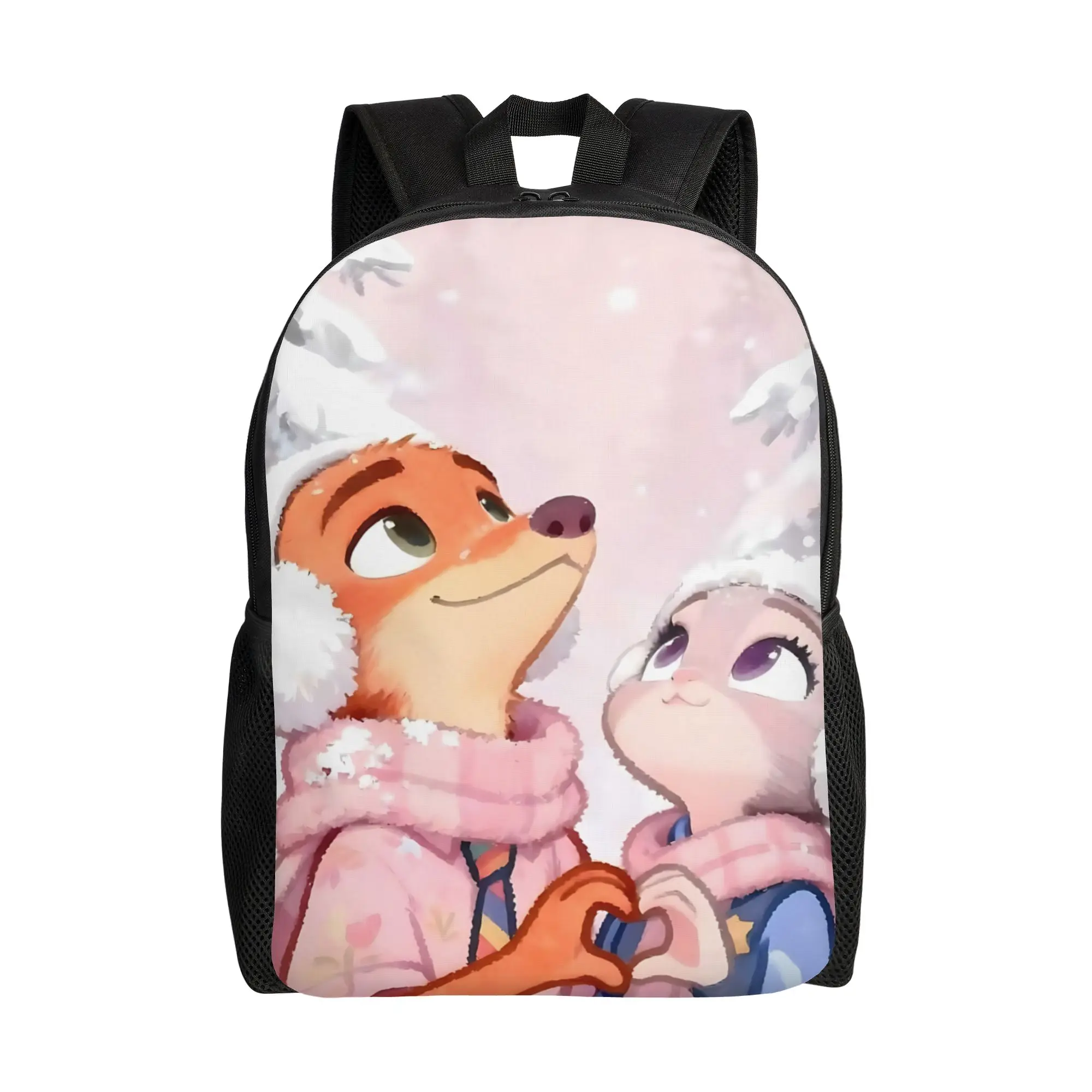 

Рюкзак для первого дня в школе Disney Zootopia 2 Daypack с изображением Джуди и Ника, с изображением сердца, High Street Campus, вместительный рюкзак