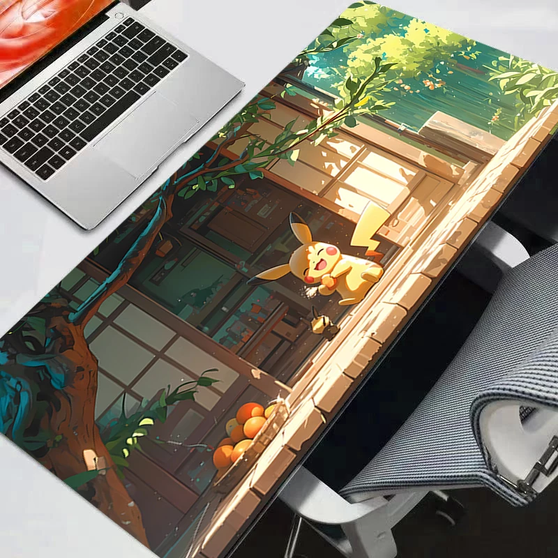 Pokemon Pikachu Gengar Mouse pad gaming accessories computer keyboard gamer Designed specifically for e-sports games mousepad