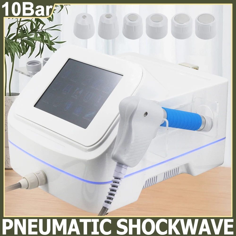 

10Bar Pneumatic Shock Wave For ED Treatment Pain Relief Massage Body Relaxation Massager Professional Shockwave Therapy Machine
