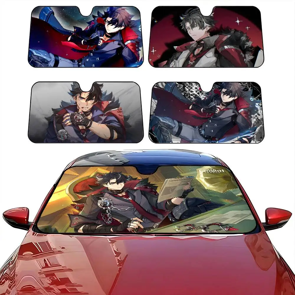 

Солнцезащитный козырек Wriothesley для седанов, улучшенный автомобильный солнцезащитный козырек 51,2 x 27,5 дюймов для защиты козырька переднего лобового стекла