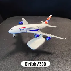 Diecast UK A380 Aviao Aircraft Model Scale 1:250 Airbus Boeing Miniature A350 B747 B777 B787 Aviation Kid Xmas Gift Toy