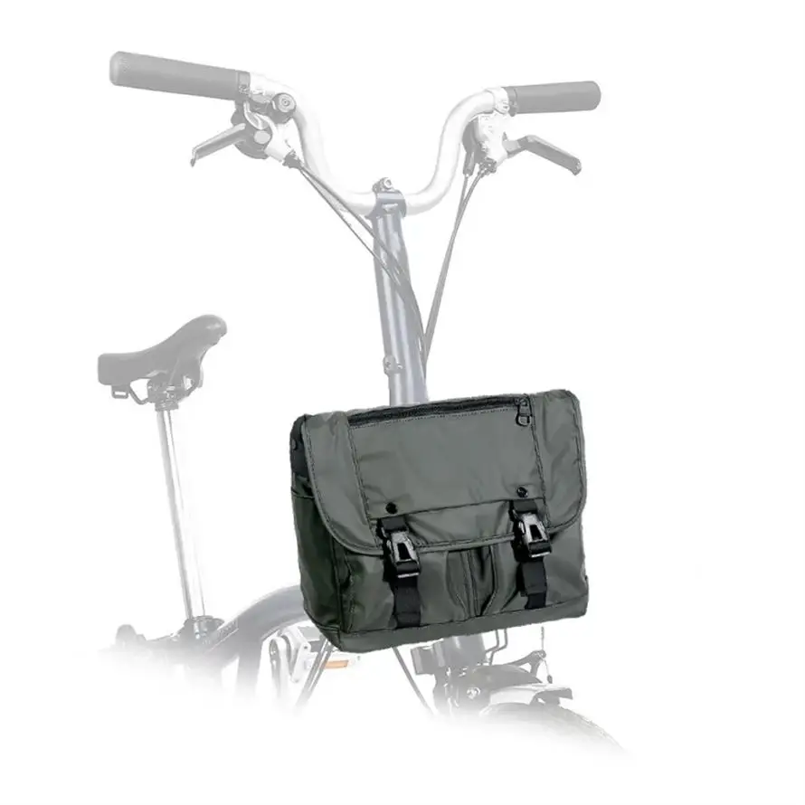 

For Brompton Dahon Bicycle Waterproof Oxford Cloth Shoulder Bag Retro Folding Bike Large Capacity Messenger Bag