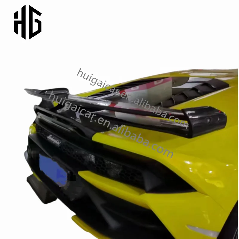 

High Quality Car Spoiler Svj Style Carbon Fiber Rear Wing for Lamborghini Huracan LP610 LP580 Trunk Spoiler Parts