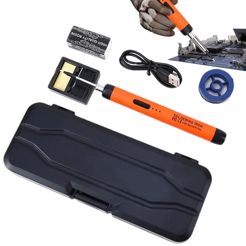 

Cordless Soldering Iron Kit USB Charging Soldering Iron Soldering Iron Kit High-Efficiency Soldering & Brazing Equipment For