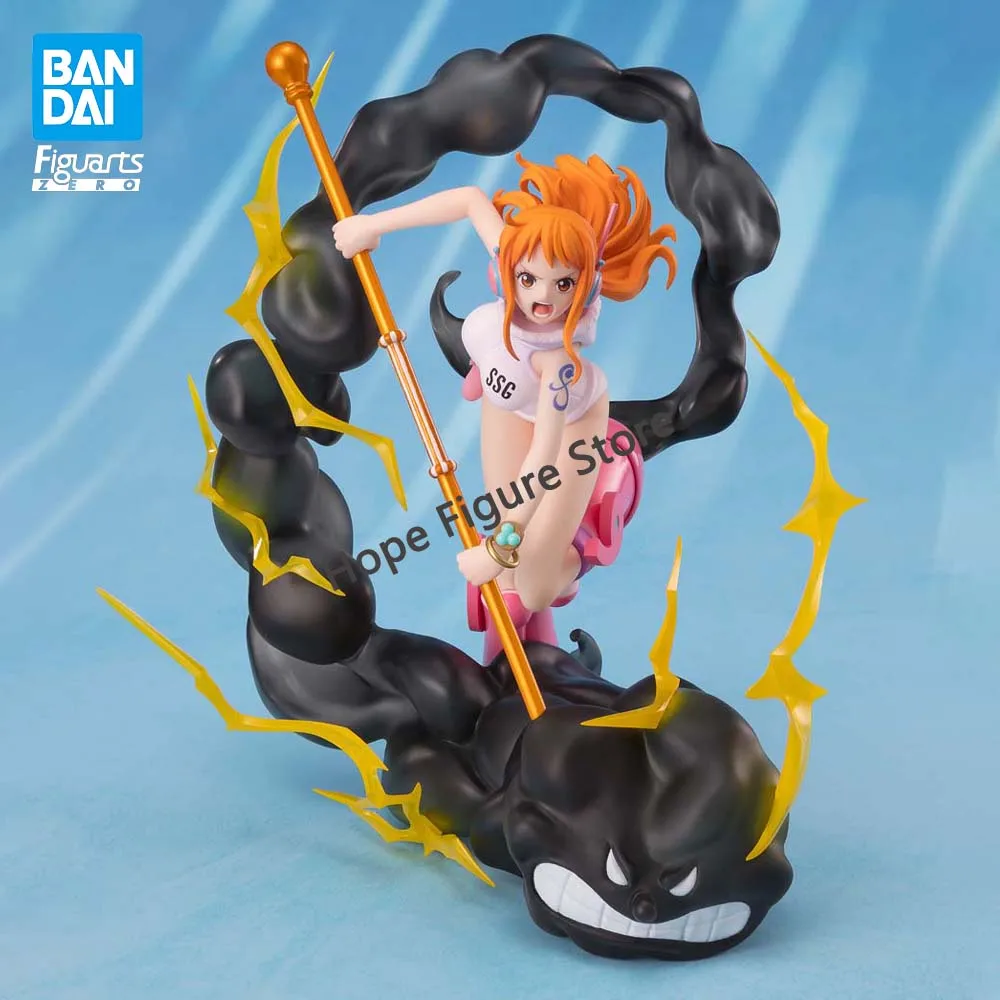 

In Stock Original BANDAI Figuarts ZERO One Piece Lightning Blast Nami Figure Anime Genuine Model Toy