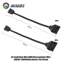 Motherboard 5V ARGB AURA SYNC Cable,6Pin or 8Pin Optional, for Lian Li Strimer Plus V1 V2 Series Cable,