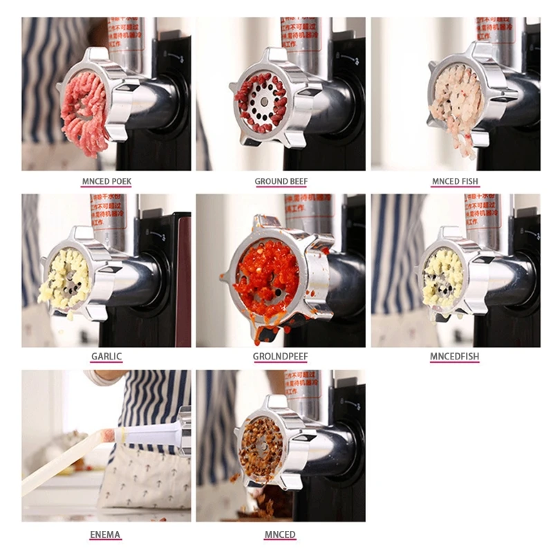 Metall-Fleischwolfaufsatz für Mixer, Wurstfüllrohre, Mahlen