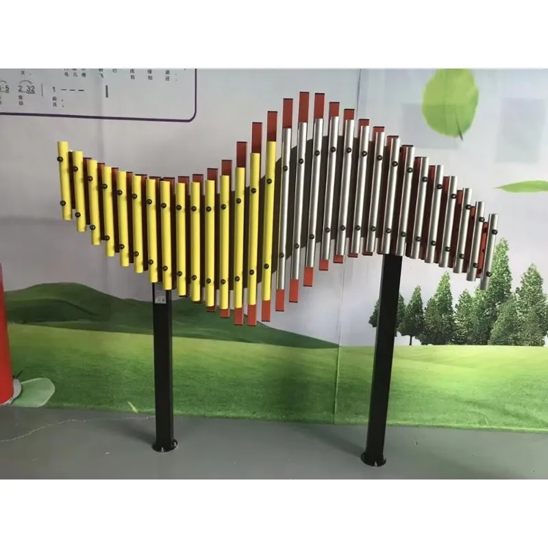 

Hooqu High Quality Outdoor Aluminum Musical Instrument Playground Equipment Outdoor Playground Musical Equipment Rainbow Xyloph