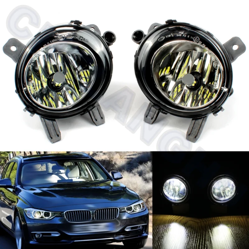 

Pair Front Fog Light Lamp With LED Bulbs 63177428911/63177428912 For BMW 3 Series F30 F31 F34 2012 2013 2014 2015 2016