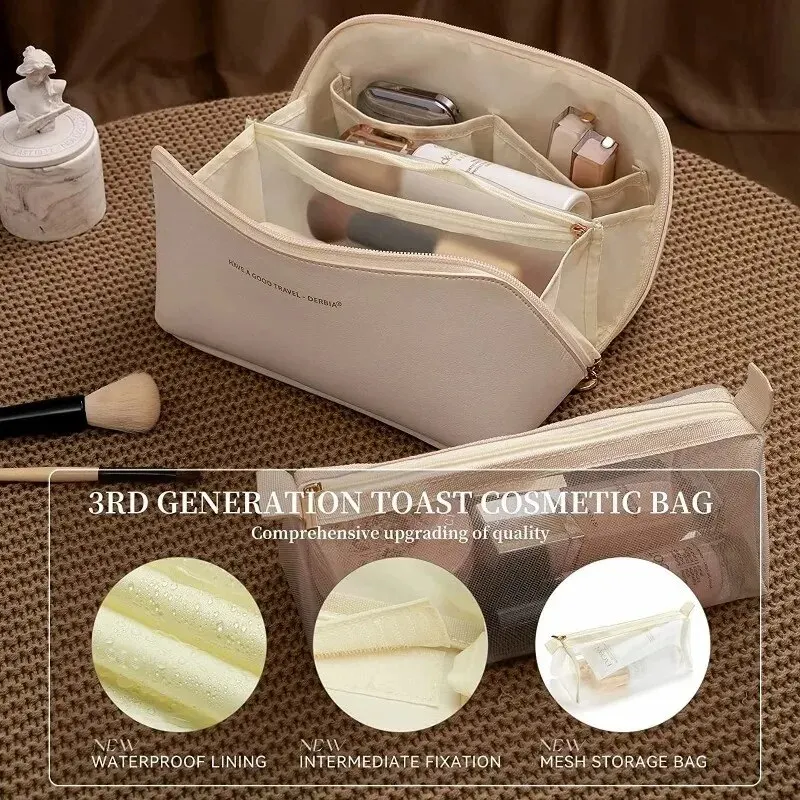 Kit di stoccaggio per cosmetici borsa da toilette da viaggio di grande capacità borsa per il trucco Ins borsa per cosmetici portatile dal senso