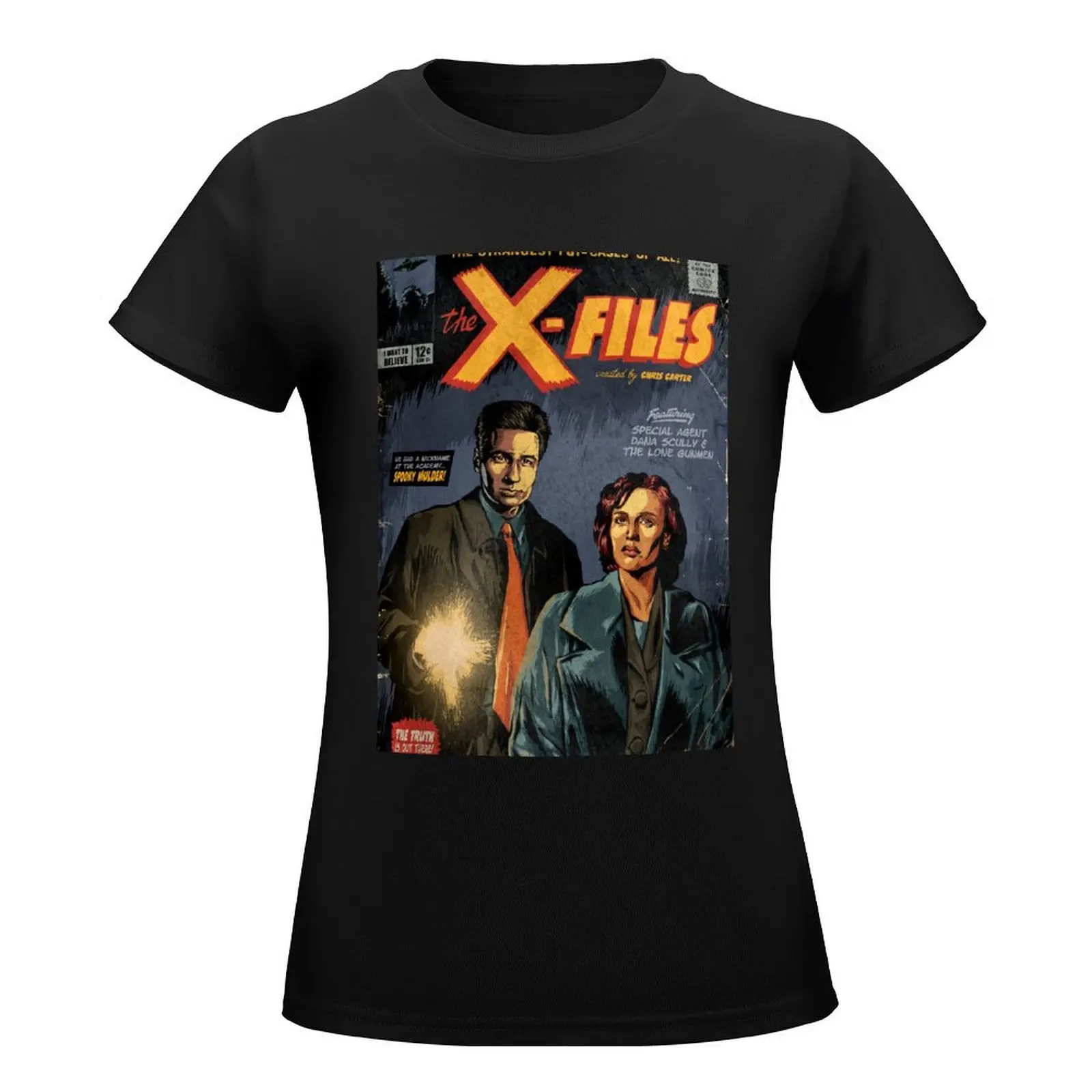 The X-Files: Mulder and Scully T-Shirt female Female clothing plus size tops shirts graphic tees t shirt Women