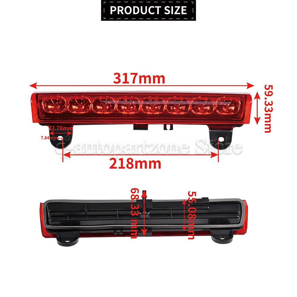 FULL LED 3RD THIRD TAIL BRAKE LIGHT LAMP BAR RED FOR GMC YUKON/XL CHEVROLET TAHOE SUBURBAN 15170955