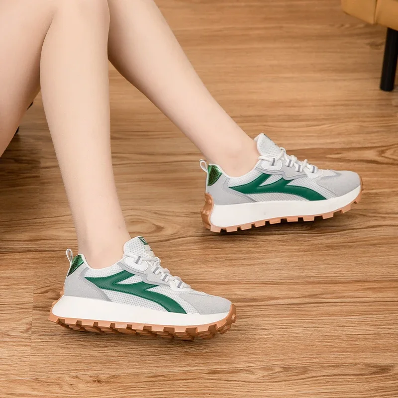 Fashion Versatile Casual Sneaker Foe Women Round Tip Platform  Light Board Comfortable Breathable Shoes Women Shoes Lightweigh