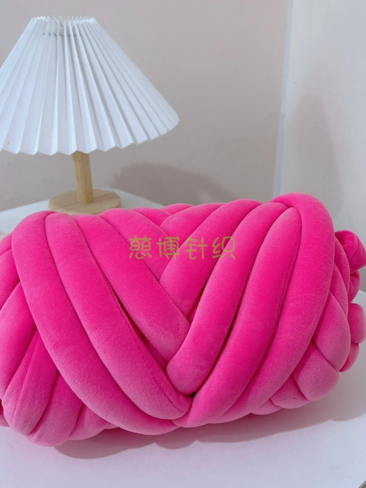 Velvet version Ins cloth strip Icelandic ultra thick wool hand woven blanket pet cat nest pillow bag material line