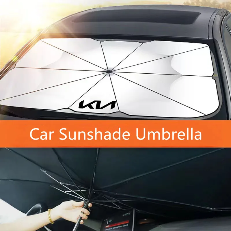

2026 Hot Car Sticker Sunshade Cove Waterproof Protector Automobile Cover Car Front Windscreen Cover For Kia Rio 3 4 K2 K3 X-Line