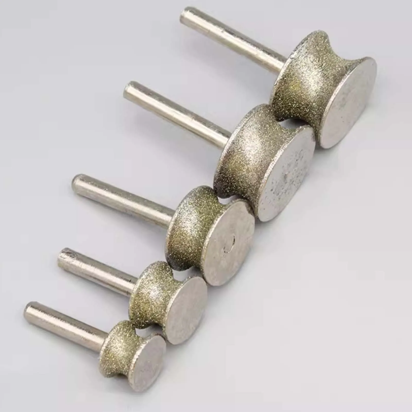 240 Mesh Fine Sand Diamond Pit Wheel Grinding Head, Bracelet Ring Grinding Tool Jade Glass Concave Chamfering Wheel