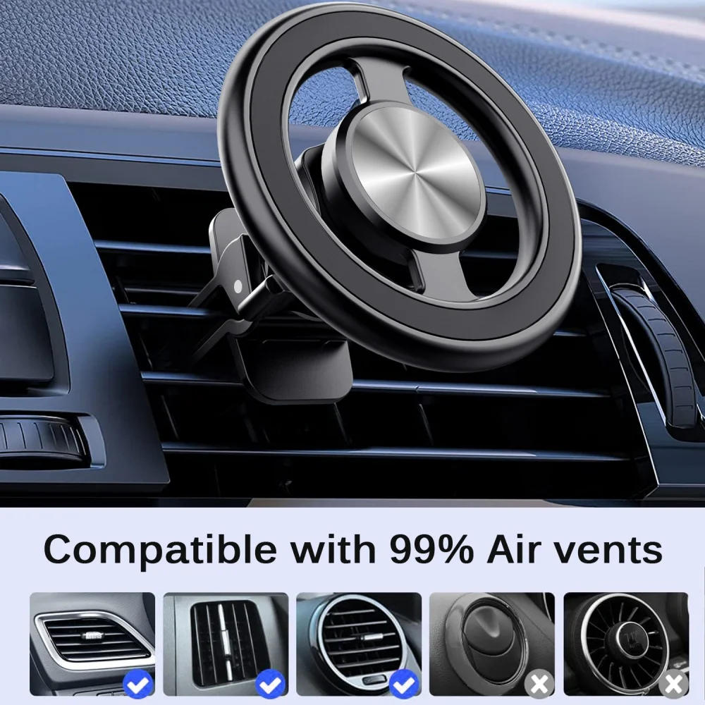 

Автомобильный зажим для вентиляционного отверстия, подставка, магнитный автомобильный держатель для телефона для iPhone, Samsung, Xiaomi, Huawei, универсальный GPS-навигатор, кронштейн в автомобиле