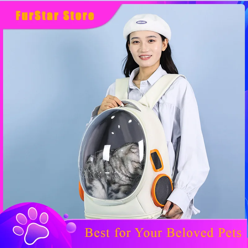 FurStarBackpack Multifunctional Cat Carriers Pet Bag Outdoors Fashion Cat Carriers Portable Oxford Cloth Home Sac À Chat MH40MB