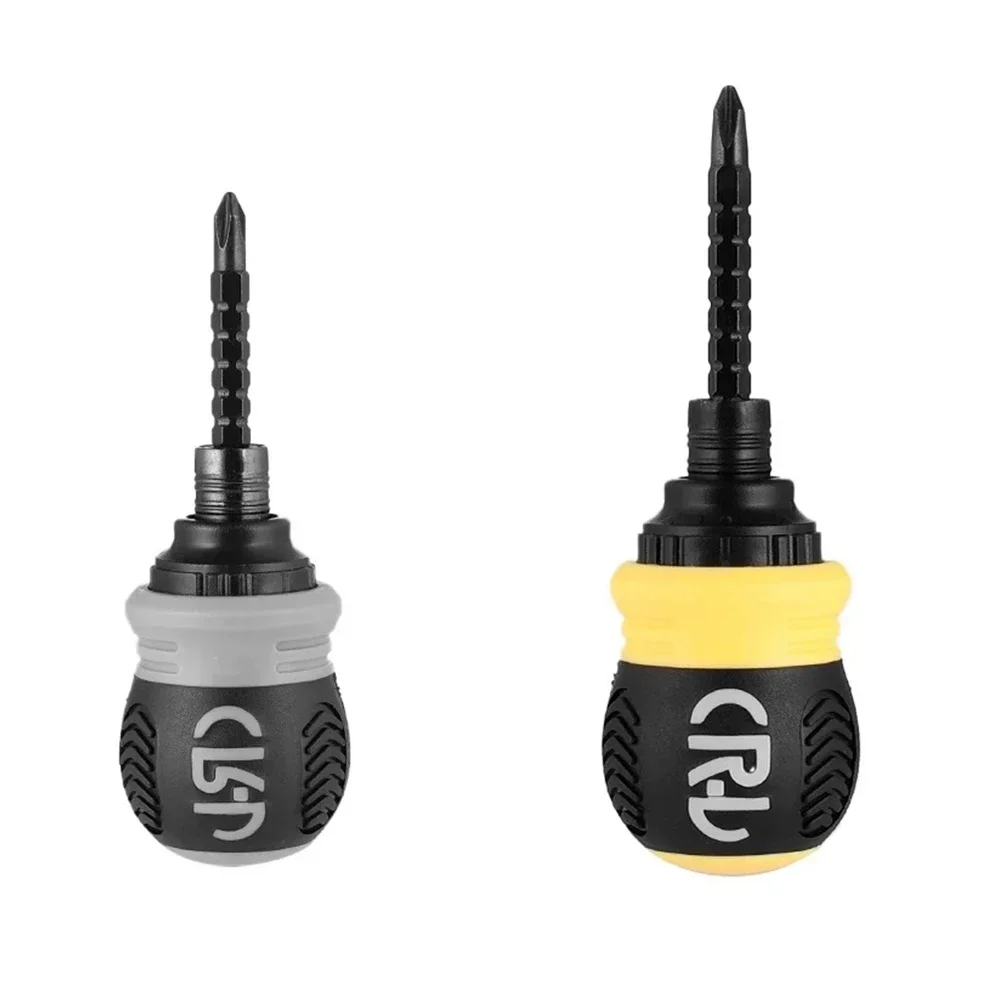 Adjustable Ratchet Screwdriver Screwdriver Silica Gel 6.0+/6.0- 85*45mm Adjustable Chrome Vanadium Steel Anti-slip