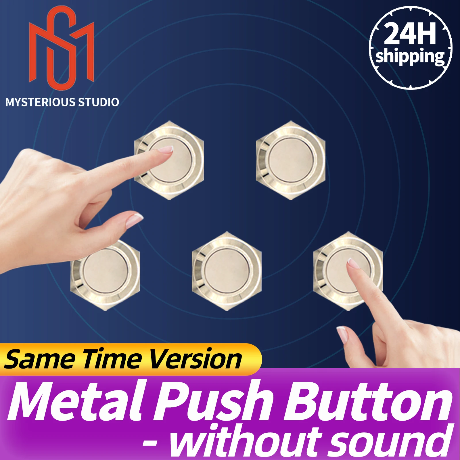 

Mysterious Studio Room Escape Game Props Small Button Props No Light Press the Buttons at the same time and the lock will open