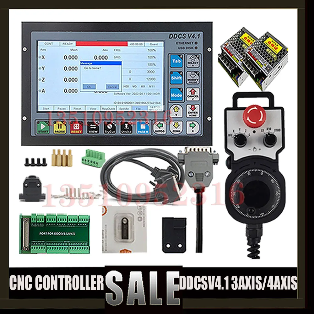 Ddcsv3.1 Upgrade Dd Csv 4.1 Cnc Controller Kit Of 3axis 4axis Motion Control System Usb Interface Metal Case Mach3 Handwheel Mpg