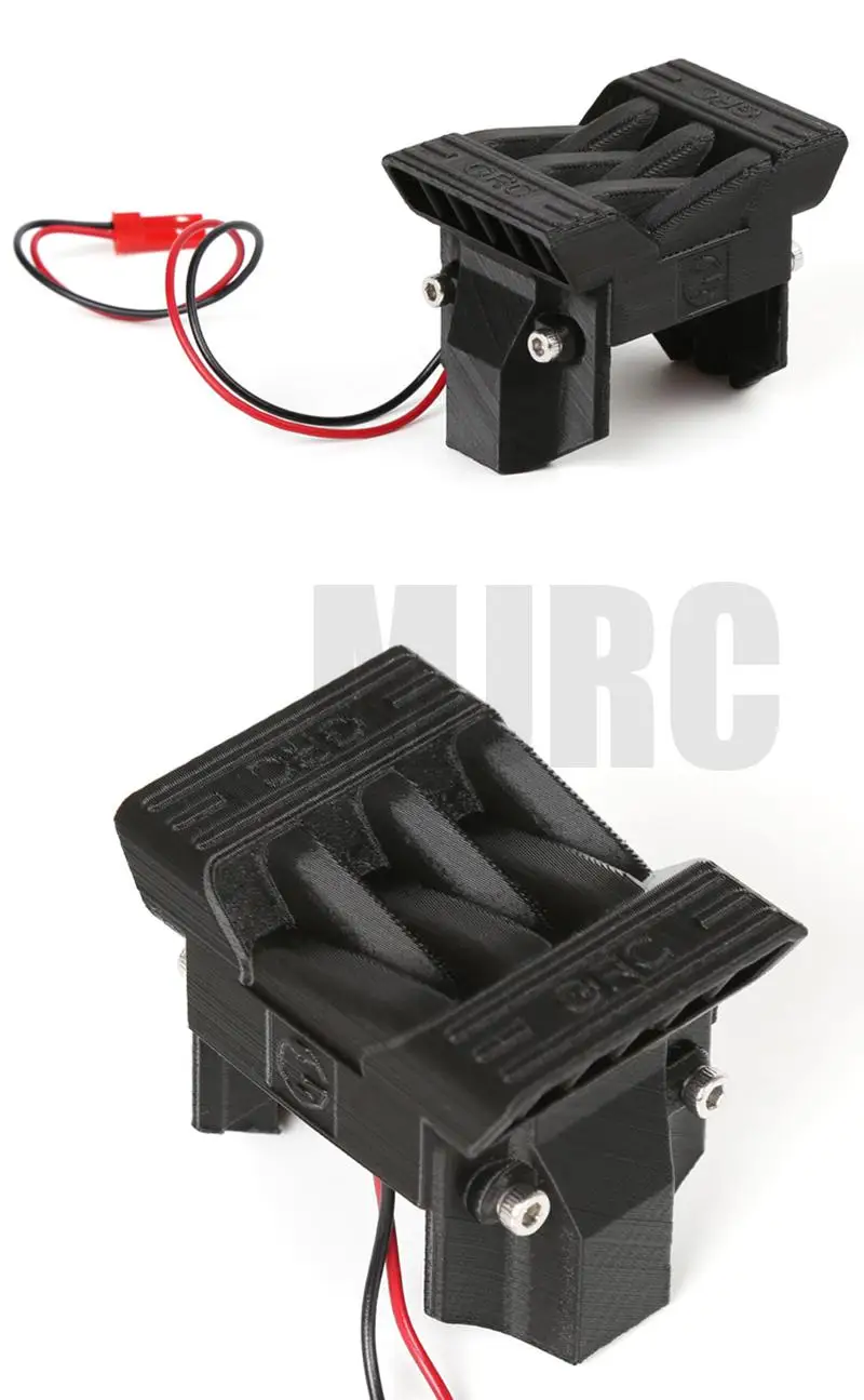 Radiator Esc, Esc kipas pendingin induksi termal untuk 1/10 Rc Tracking Trax/as Trx-4 Defender Trx6 G63 82056-4 Esc