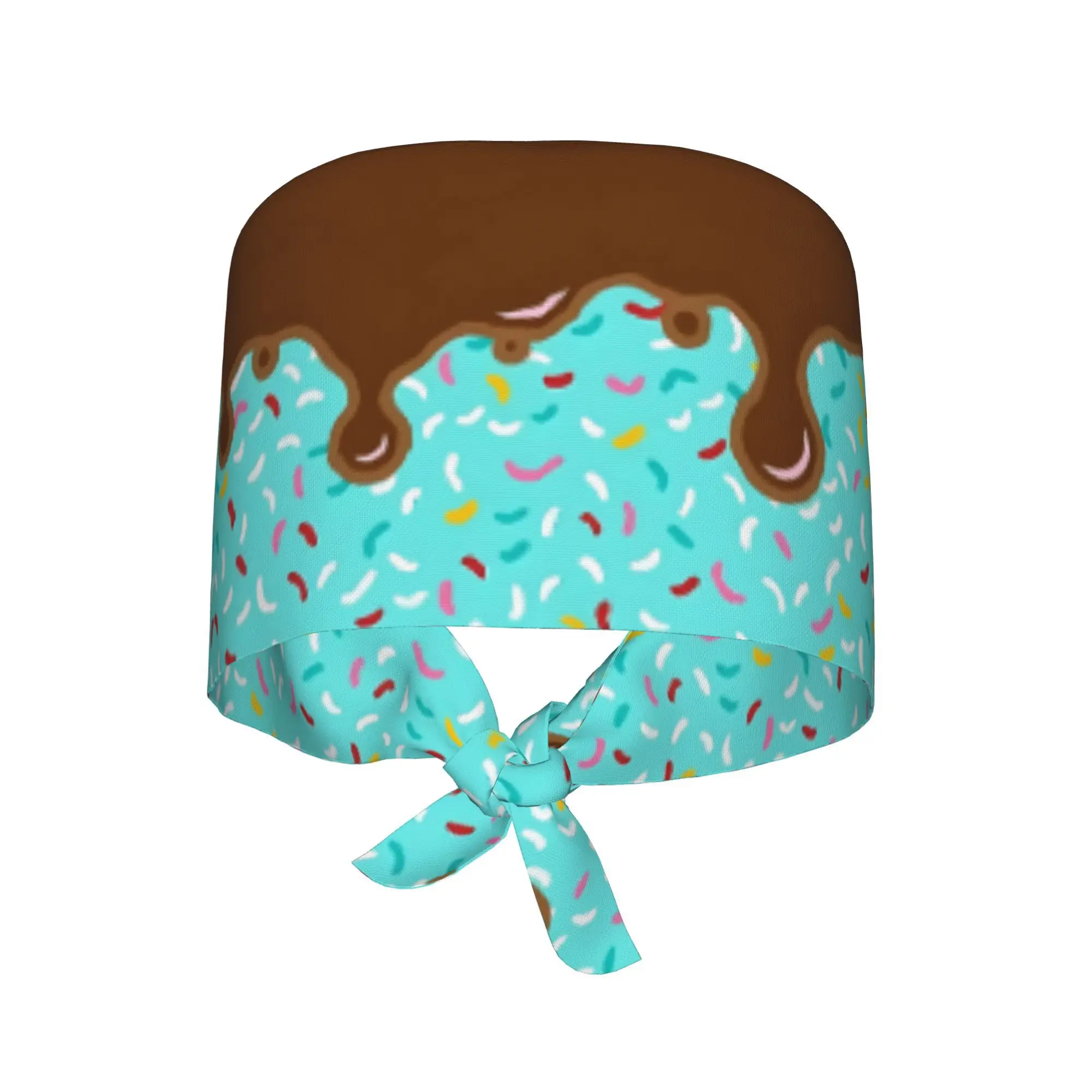 Summer Ice Cream Sweet Pattern Women Men'S and Women'S Hats with A Dripped Ice Cream Design