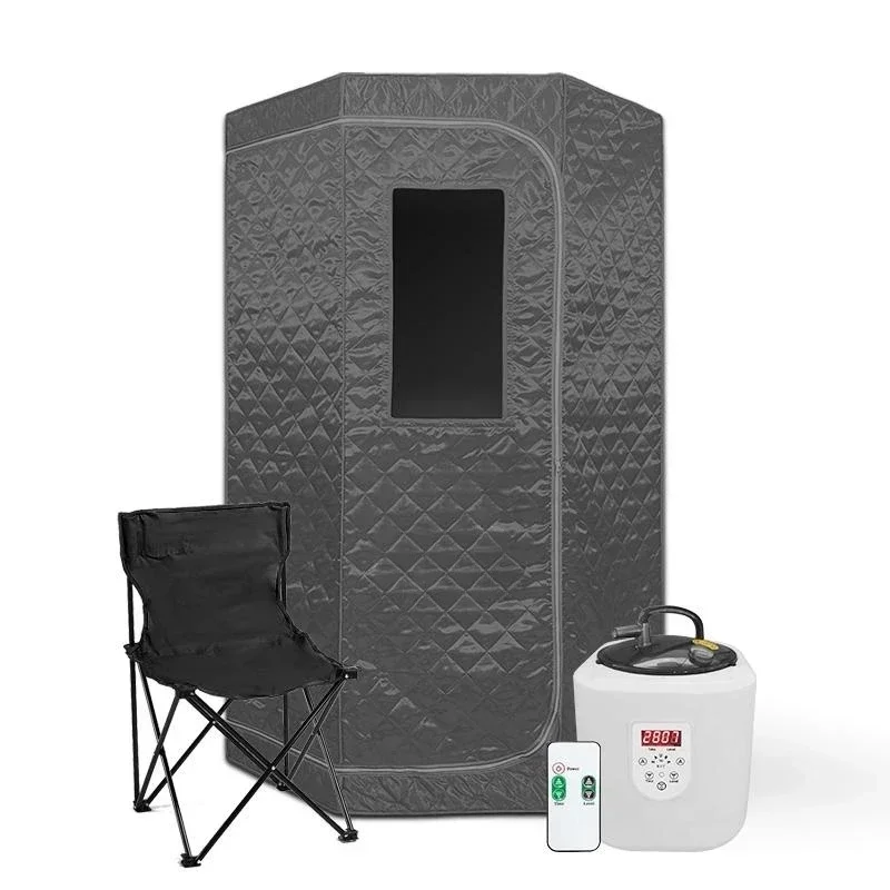 2025Portable Sm Sauna Full Size Personal Home Sauna with1600W Sm Generator and Timing Control Remote