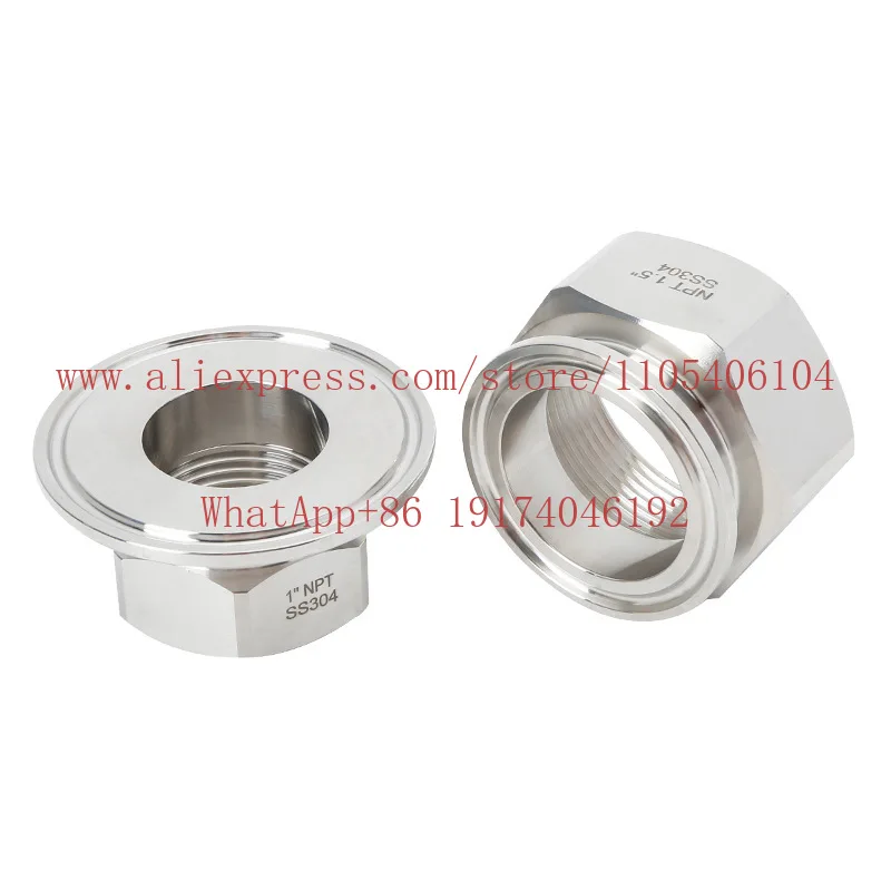 Hexagonal inner wire buckle NPT thread quick release clamp chuck quick loading flange joint 304 stainless steel