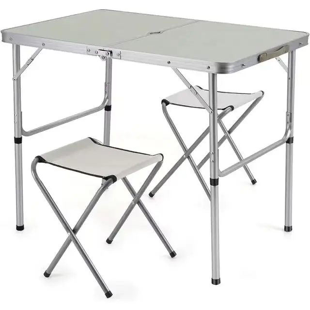 Portable Beach Folding Table Aluminum Camping Table Foldable Picnic Table