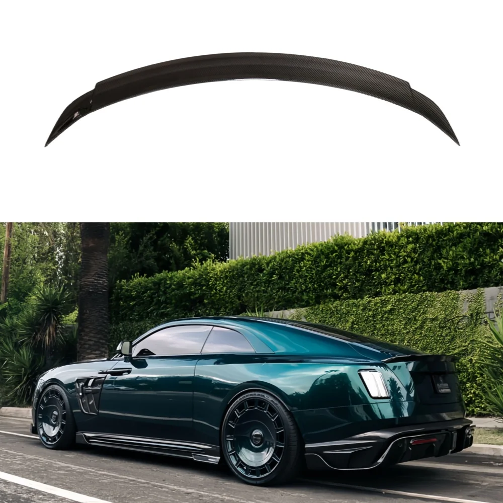 

Car Rear Spoiler Upgraded with Dry Carbon Fiber M-style Trunk Spoiler Suitable for Rolls Royce Spectre