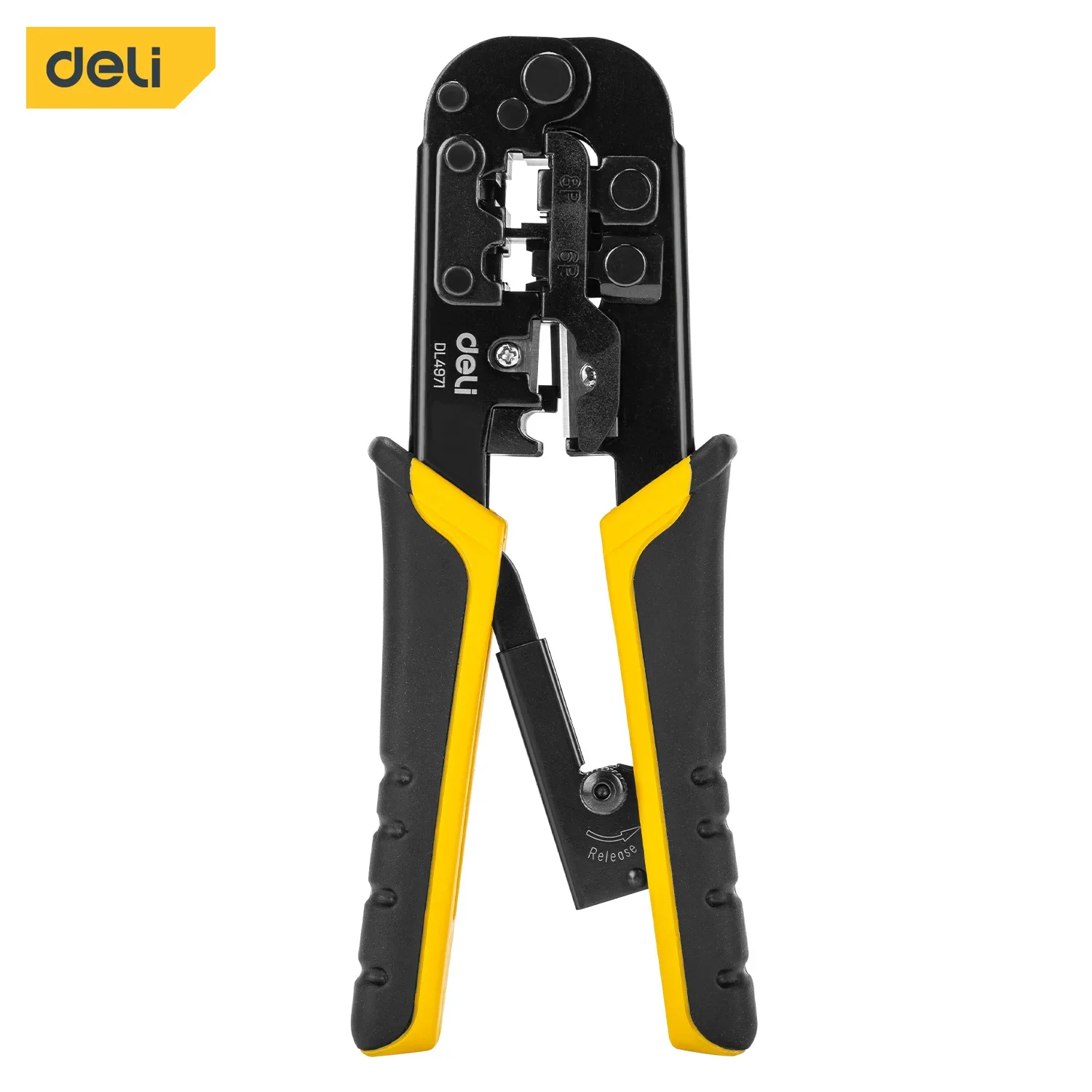 Deli Crimping Tool Ethernet Network LAN Cable Crimper Cutter Stripper Plier 4P/6P/8P for Modular Connector multitool  pliers