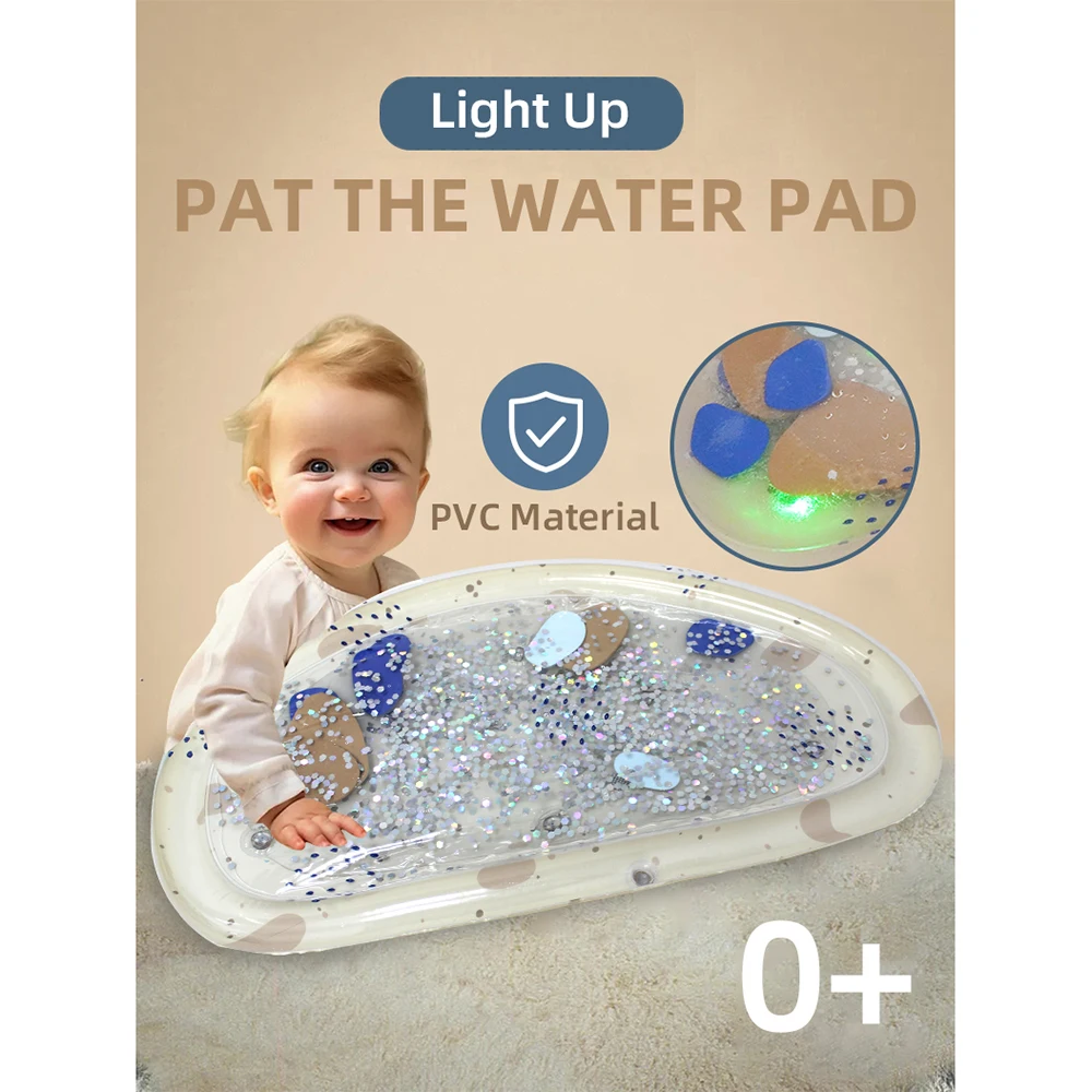

Надувной сенсорный водный коврик с LED-подсветкой для младенцев и малышей, для игр на животике