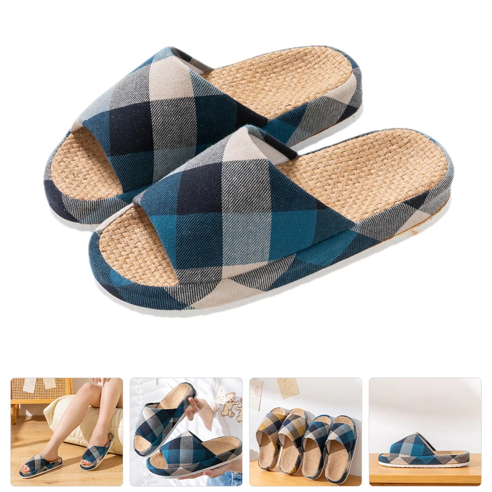 

1 пара летних домашних домашних повседневных тапочек с открытым носком для мужчин, легкие удобные домашние тапочки для гостей