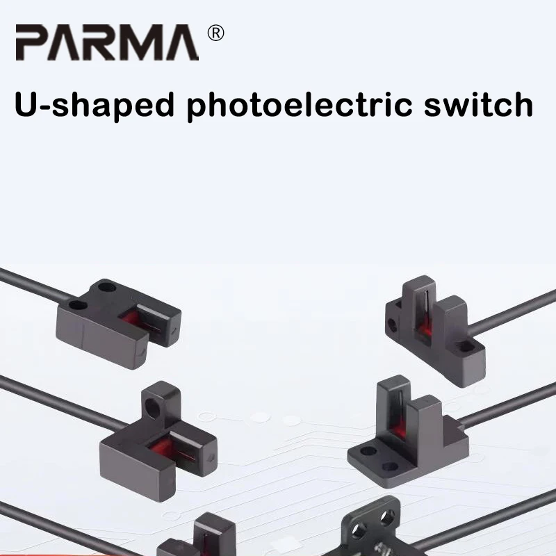 Miniature slot-type photoelectric switch U-shaped sensor K25F25U45L45 limit sensing switch four-wire