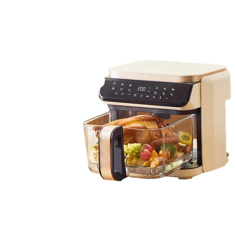 High quality and easy to use Recommended air fryer Transparent visual   non-turning glass liner