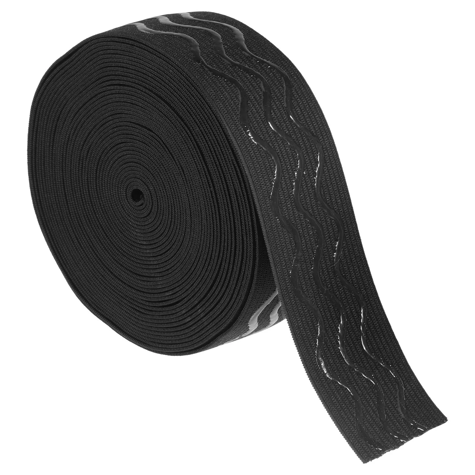 1 Roll 5M Wide Non Slip Elastic Band For Sewing Gripper Ribbon Stretch Fabric Craft Diy Garment Waistband Bed Sheets Flat Strap