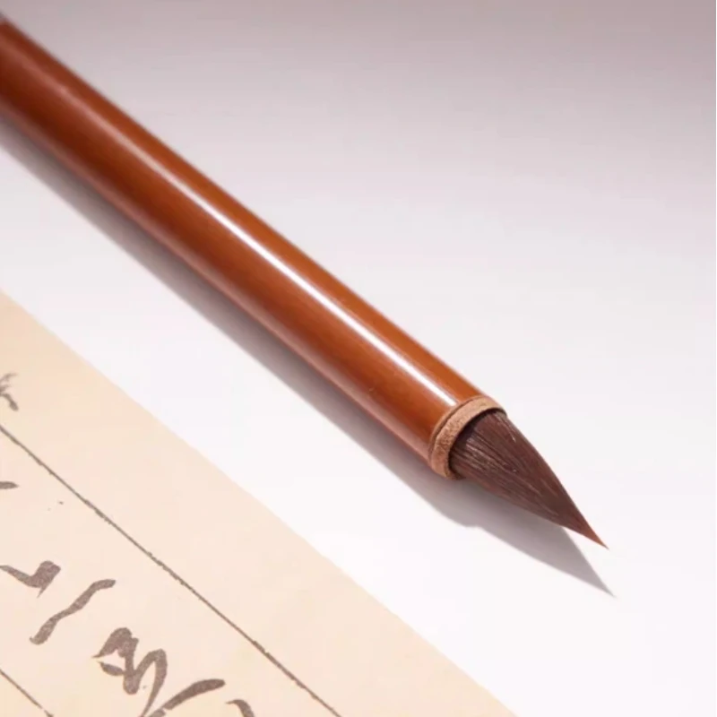 

Weasel Hair Chinese Writing Brush Small Regular Script Copying Scripture Calligraphy Brush Running Script Practice Brush Pen