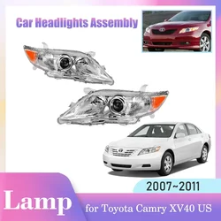 Car Headlight Assembly for Toyota Camry Daihatsu Altis XV40 US 2007~2011 Front Fog Light Corner Halogen Side Lamp LED Accessorie